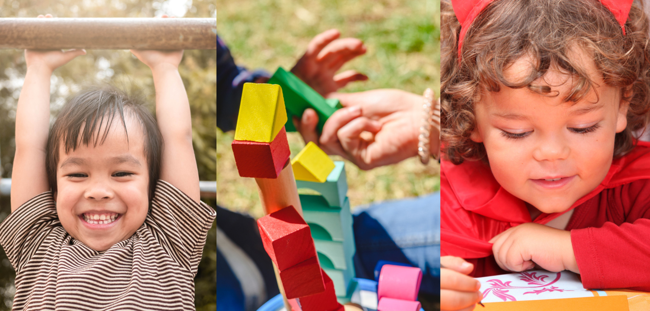 Collage image of young people taking part in activities